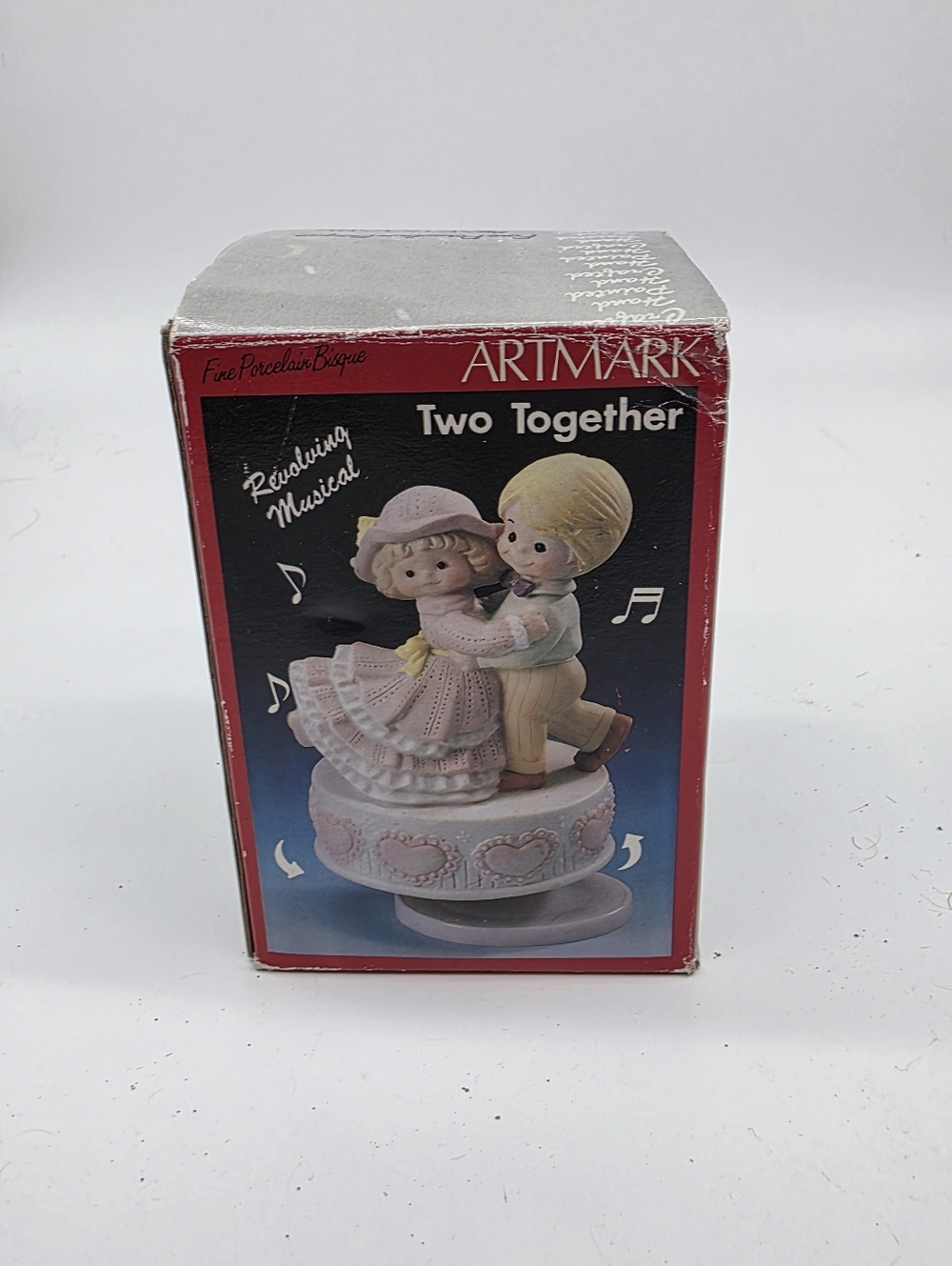Artmark 'Two Together' Pink Porcelain Musical Figurine
